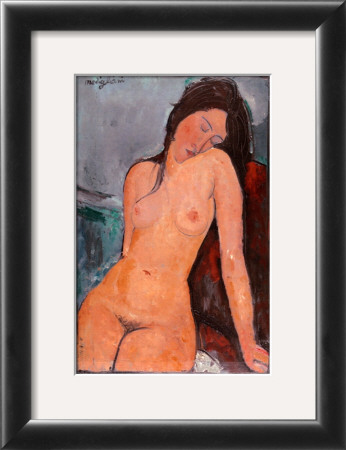 Seated Nude, C.1917 by Amedeo Modigliani Pricing Limited Edition Print image