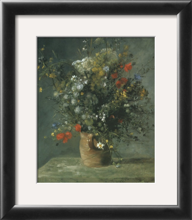 Flowers In A Vase C.1866 by Pierre-Auguste Renoir Pricing Limited Edition Print image