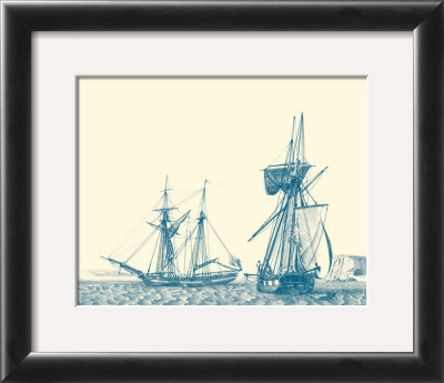 Sailing Ships In Blue Iv by Jean Jerome Baugean Pricing Limited Edition Print image