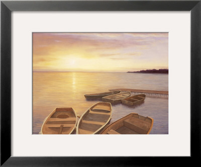 Boats At Dock by Diane Romanello Pricing Limited Edition Print image