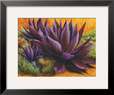 Purple Agaves On The Rocks by Beth Zink Pricing Limited Edition Print image