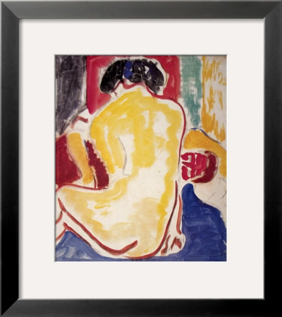 Yellow Bare Back, C.1909 by Ernst Ludwig Kirchner Pricing Limited Edition Print image