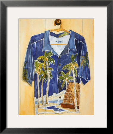 Hawaiian Shirt, Canoe Hale by Mary Spears Pricing Limited Edition Print image