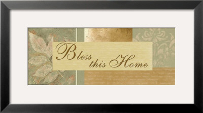 Words To Live By: Bless This Home by Marilu Windvand Pricing Limited Edition Print image