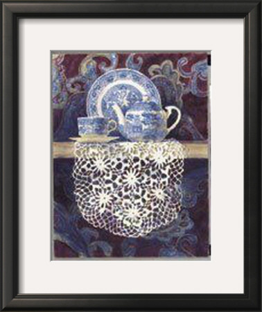 Blue Willow And Paisley by Carolyn Watson Pricing Limited Edition Print image