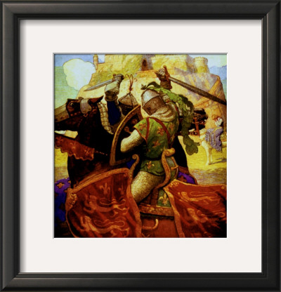Knight's Battle by Newell Convers Wyeth Pricing Limited Edition Print image