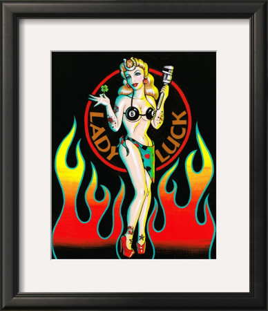 Old School Lady Luck by Kirsten Easthope Pricing Limited Edition Print image