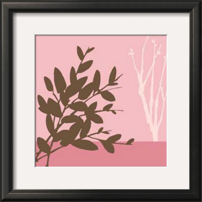 Metro Leaves In Pink I by Erica J. Vess Pricing Limited Edition Print image
