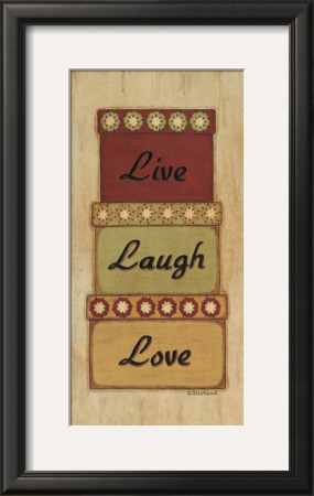 Live Laugh Love by Sue Allemand Pricing Limited Edition Print image