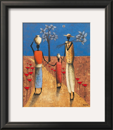 La Famille Et L'arbre Bleu by Michel Rauscher Pricing Limited Edition Print image