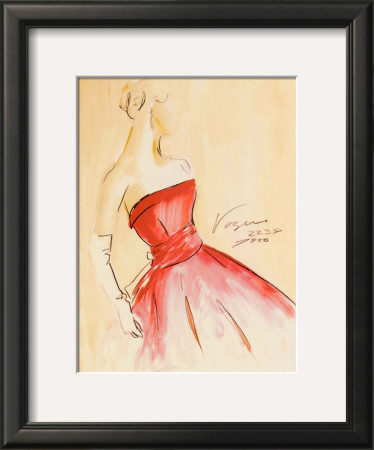 Red Dress I by Tara Gamel Pricing Limited Edition Print image