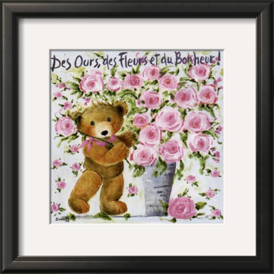 Des Ours, Des Fleurs Et Du Bonheur by Joëlle Wolff Pricing Limited Edition Print image