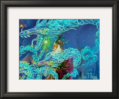 Wizard And Dragon by Steve Roberts Pricing Limited Edition Print image