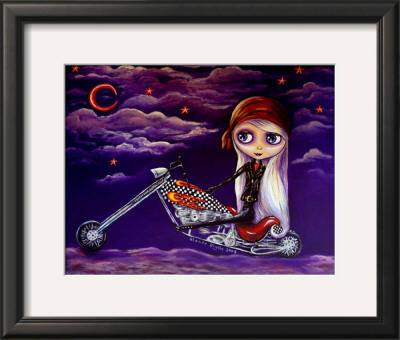 Biker Blythe by Blonde Blythe Pricing Limited Edition Print image