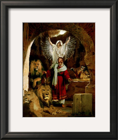 Daniel In The Lion's Den by Howard David Johnson Pricing Limited Edition Print image