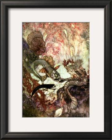 The Merman King by Edmund Dulac Pricing Limited Edition Print image