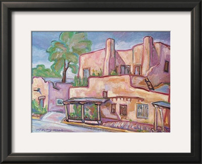 The Pink Adobe by Doug Magnus Pricing Limited Edition Print image