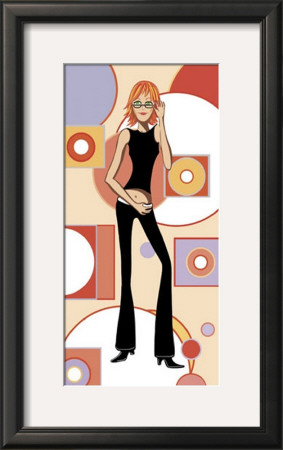 Girl With Red Hair And Glasses by Santiago Poveda Pricing Limited Edition Print image