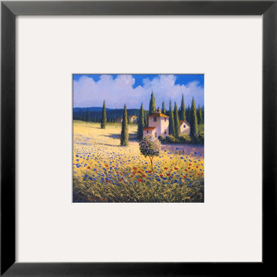 Tuscan Poppies I by David Short Pricing Limited Edition Print image