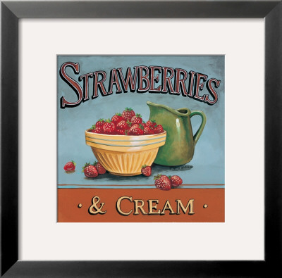 Strawberries And Cream by Gregory Gorham Pricing Limited Edition Print image