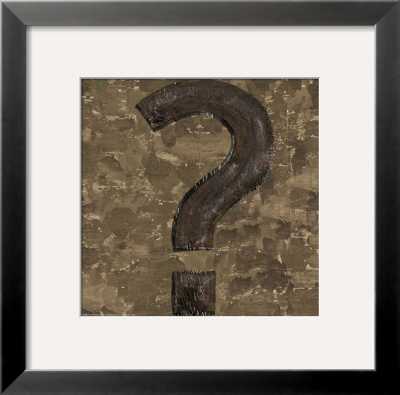 Typography: Question Mark by Debbie Dewitt Pricing Limited Edition Print image