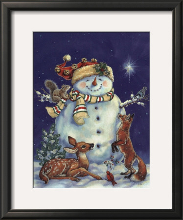 Jolly Snowman by Donna Race Pricing Limited Edition Print image