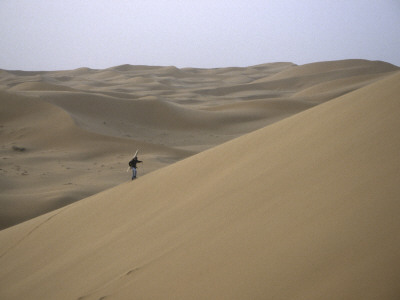 Skiing On Sanddunes, Morocco by Michael Brown Pricing Limited Edition Print image