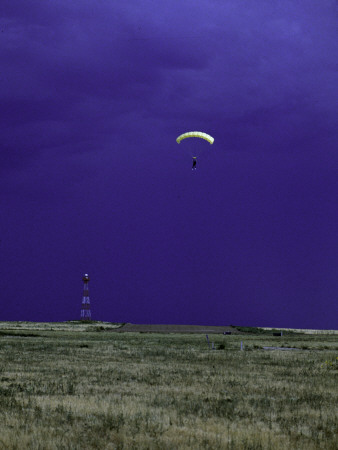 Skydiver Landing, Usa by Michael Brown Pricing Limited Edition Print image