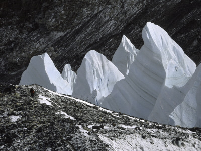 Seracs On The Way From Base Camp To Advanced Base Camp On The North Side Of Everest by Michael Brown Pricing Limited Edition Print image