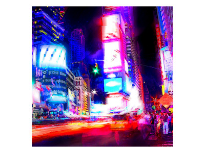 Times Square Night, New York by Tosh Pricing Limited Edition Print image