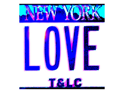 Love Ny License Plate, New York by Tosh Pricing Limited Edition Print image