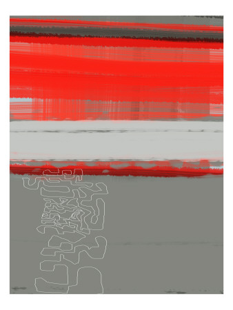 Abstract Red 1 by Naxart Pricing Limited Edition Print image