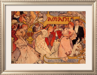 Amants by Alphonse Mucha Pricing Limited Edition Print image