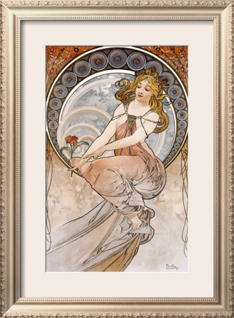 Painting by Alphonse Mucha Pricing Limited Edition Print image