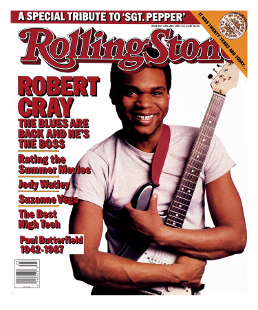 Robert Cray, Rolling Stone No. 502, June 1987 by Deborah Feingold Pricing Limited Edition Print image