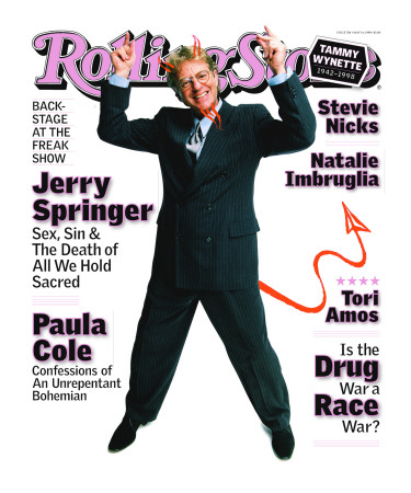 Jerry Springer, Rolling Stone No. 786, May 1998 by Mark Seliger Pricing Limited Edition Print image