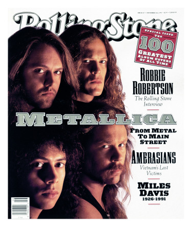 Metallica, Rolling Stone No. 617, November 1991 by Mark Seliger Pricing Limited Edition Print image
