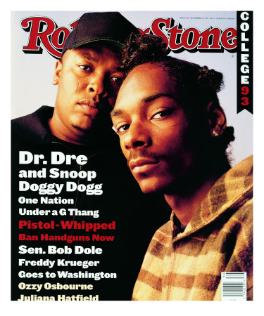 Dr. Dre And Snoop Doggy Dog, Rolling Stone No. 666, September 1993 by Mark Seliger Pricing Limited Edition Print image