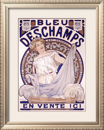 Bleu Deschampes by Alphonse Mucha Pricing Limited Edition Print image