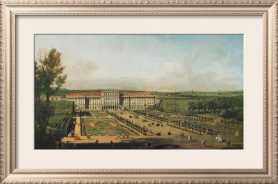 The Castle Schoenbrunn As Seen From The Garden by Canaletto Pricing Limited Edition Print image