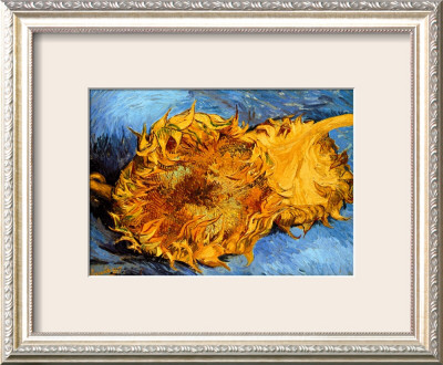 Two Cut Sunflowers, C.1887 by Vincent Van Gogh Pricing Limited Edition Print image