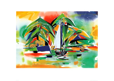 Sailing In The Tropics by Alfred Gockel Pricing Limited Edition Print image