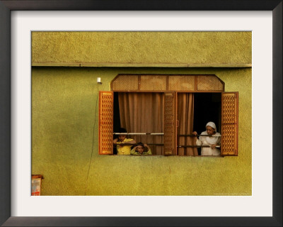 A Family Looks At The Jama Masjid Mosque After Twin Blasts, In New Delhi, India, April 14, 2006 by Manish Swarup Pricing Limited Edition Print image