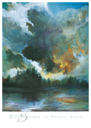 Storm At Spirit Lake by Angus Macpherson Pricing Limited Edition Print image