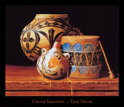 Taos Drum by Chuck Sabatino Pricing Limited Edition Print image