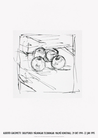 Four Framed Apples by Alberto Giacometti Pricing Limited Edition Print image