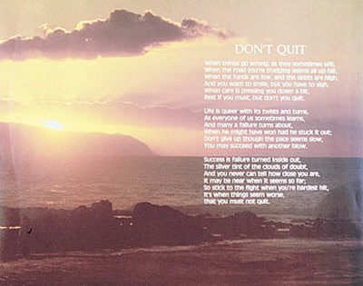 Photo, Don't Quit by Prellop Pricing Limited Edition Print image