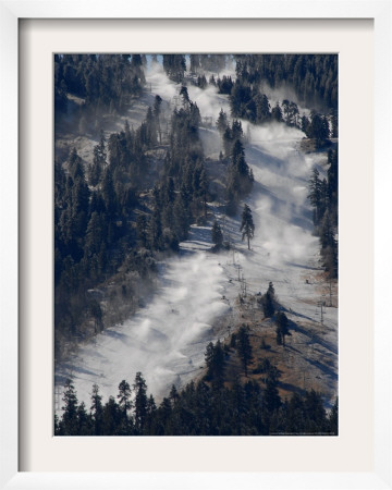 Snow Summit Ski Area In Big Bear Lake, California, Struggles To Make Artificial Snow by Adrienne Helitzer Pricing Limited Edition Print image