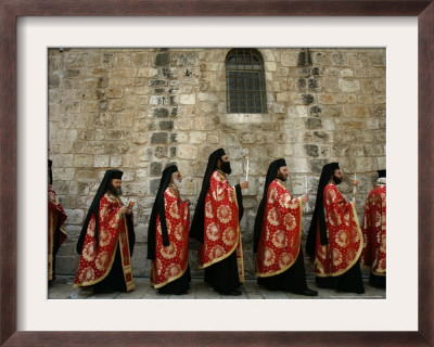 Greek Orthodox Bishops At Easter Mass, Jerusalem, Israel by Emilio Morenatti Pricing Limited Edition Print image