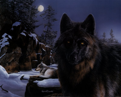 Black Wolves by Kevin Daniel Pricing Limited Edition Print image